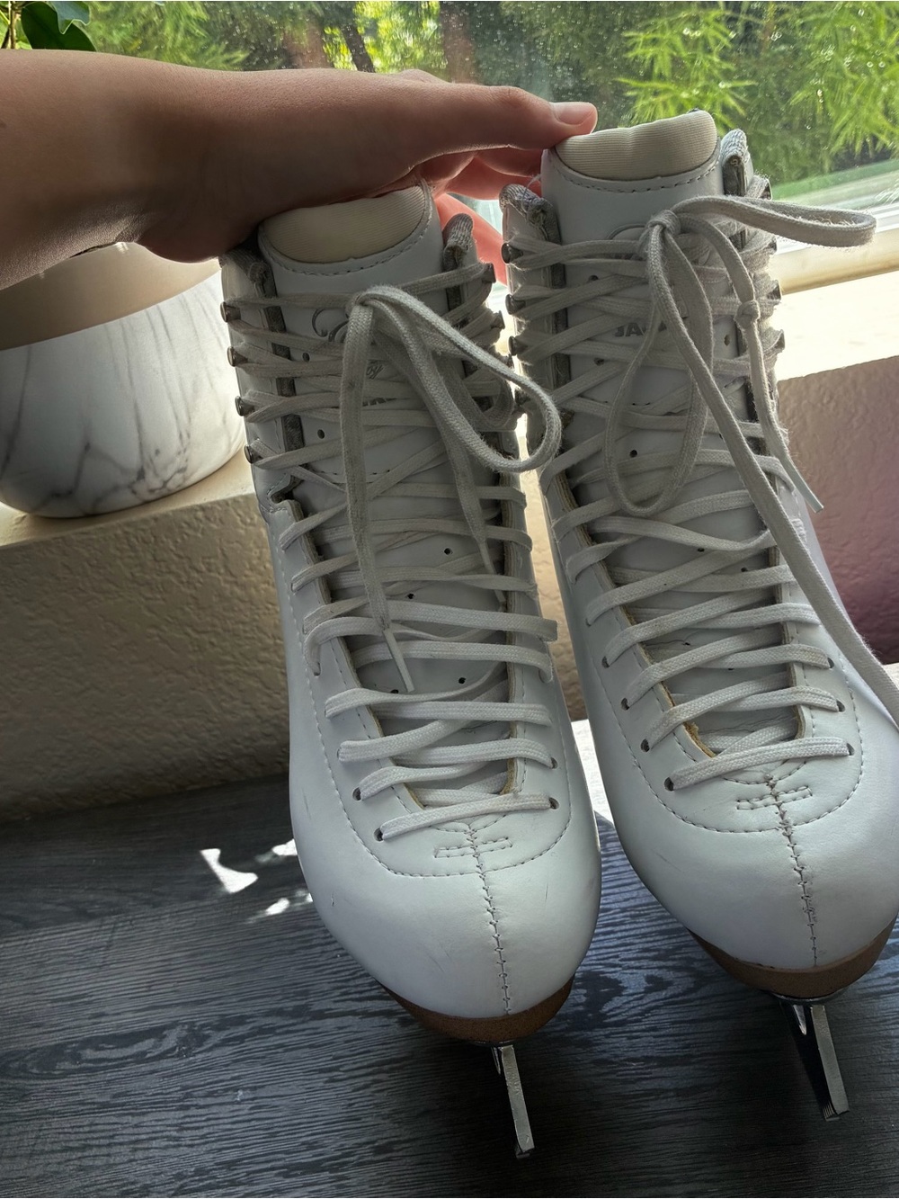 Jackson Elle FS2130 Figure Skates 5W Wide Ultima Mirage Blades Swarovski w/ box - Picture 11 of 16